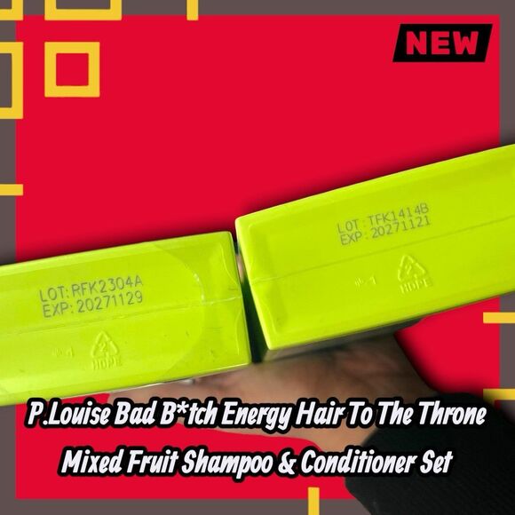 New P.Louise Bad B*tch Energy Hair To The Throne Mixed Fruit Shampoo & Condition